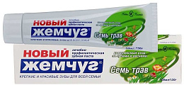 НОВЫЙ ЖЕМЧУГ Зубная паста Семь Трав 100 мл/40