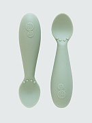 Ezpz Набор ложек 2 шт силиконовые оливковый Tiny Spoon