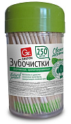 GRIFON Зубочистки из дерева с ментолом 250 шт/20