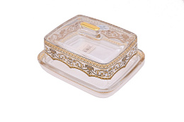 Масленка 15*11,8 см Flora's Empire Golden White L 21-5I0E/L
