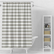 Delphinium Штора для ванной Горизонт 180*200 см бежевый/6