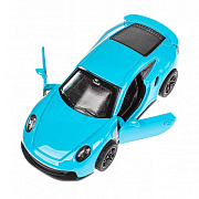 Машина инерционная Технопарк Porsche 911 Turbo 10.5 см голубой