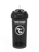Поильник с трубочкой Twistshake Straw Cup 360 мл черный 12 мес+