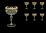 Empire Golden Red Decor Набор фужеров для шампанского 240 мл 6 шт