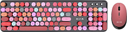 Клавиатура + мышь Aula AC306 black-colorful