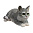 Фигура  декоративная Кот серый L25 W12 H9 см