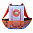 Палатка детская для пиратов 170*70*135 см в сумке 52*41 см JB1379115