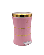 Ведро для мусора 12 л XL Pink Gold lid gold line/4