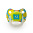 Силиконовая соска-пустышка симметричной формы с колпачком Baby pacifier 12-24 месяца 144 шт/12 шт