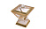 Golden Black Decor Конфетница квадратная на ножке с крышкой 11*11 см 