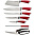 Набор ножей с силиконовыми ручками 8 предметов на пласт подставке/6