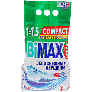 BIMAX Порошок Автомат Белоснежные вершины 3 кг мягкая упаковка/4