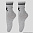 Колготки детские Para Socks N1D70 серый меланж