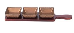 Bronze Набор соусников 3 шт на подставке 10.5*8*2.5 см/16
