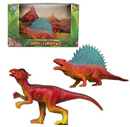 Игровой набор Abtoys Юный натуралист Динозавры Диметродон против Зауролофа