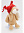 Мягкая игрушка Собака Лоуренс малый в красной шапке двууголке 22*26 см																