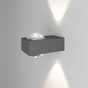 Светильник садово-парковый настенный Lenses серый LED 2W 35191/W 