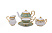 Prouna Сервиз чайный 6 персон 15 предметов Carlsbad Queen Cobalt Gold/1