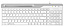 Клавиатура A4Tech Fstyler FK25 white/grey USB slim