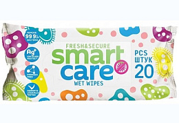 W&W Салфетки влажные Smart Care 20 шт/72