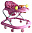 Ходунки детские Farfello 348-3F розовый принт круги