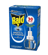 RAID Жидкость от комаров для электрофумигатора без запаха на 30 ночей/24