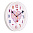 Часы настенные Сердце круг 25 см 2524-015 белый