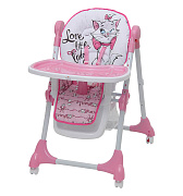 Стульчик для кормления Polini kids Disney baby 470 Кошка Мари розовый