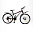 Велосипед двухколесный Dk Bike 24 черный/малиновый/синий