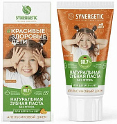 SYNERGETIC Зубная паста Апельсиновый джем от 3 до 6 лет 50 г/12