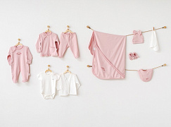 Набор для новорожденного 10 предметов AC21201 розовый