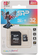 Карта памяти microSDHC Silicon Power 32Gb Class10 + SD adapter