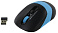 Мышь A4Tech Fstyler FG10 black/blue оптическая (2000dpi) беспроводная USB (4but)
