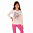Пижама для девочки длинный рукав Baykar 9206-131 розовый