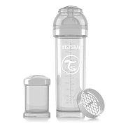 Антиколиковая бутылочка Twistshake для кормления 330 мл белый бриллиант